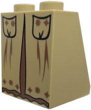 Plaatje in Gallery viewer laden, LEGO® Dakpan met Motief Donker Geelbruin 3678bpb036