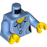 Plaatje in Gallery viewer laden, LEGO® onderdeel Lijf met Motief Medium Blauw 973pb0984c01