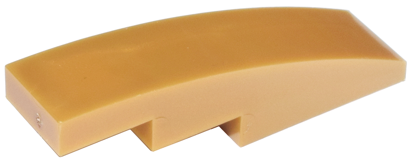 LEGO® los onderdeel Dakpan Gebogen in kleur Parel Goud 61678