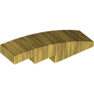 Plaatje in Gallery viewer laden, LEGO® los onderdeel Dakpan Gebogen in kleur Parel Goud 61678