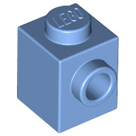 LEGO® los onderdeel Steen Aangepast Medium Blauw 87087