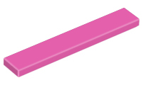 LEGO® los onderdeel Tegel Algemeen in kleur Donker Roze 6636