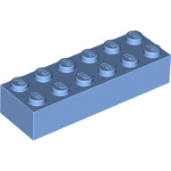 LEGO® los onderdeel Steen in kleur Medium Blauw 2456