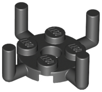 LEGO® los onderdeel Plaat Rond in kleur Zwart 98284