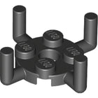 LEGO® los onderdeel Plaat Rond in kleur Zwart 98284