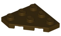 Plaatje in Gallery viewer laden, LEGO® los onderdeel Wig Plaat in kleur Donker Bruin 2450