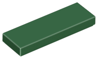 LEGO® los onderdeel Tegel Algemeen Donkergroen 63864