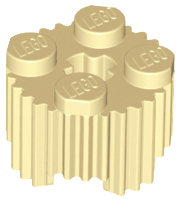 LEGO® los onderdeel Steen Rond in kleur Geelbruin 92947