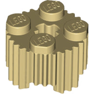 Plaatje in Gallery viewer laden, LEGO® los onderdeel Steen Rond in kleur Geelbruin 92947