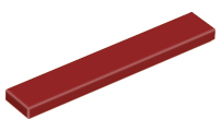 LEGO® los onderdeel Tegel Algemeen in kleur Donkerrood 6636