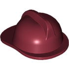 LEGO® los onderdeel Hoofddeksels in kleur Donkerrood 3834