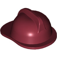 LEGO® los onderdeel Hoofddeksels in kleur Donkerrood 3834