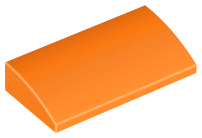 LEGO® los onderdeel Dakpan Gebogen in kleur Oranje 88930