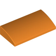 LEGO® los onderdeel Dakpan Gebogen in kleur Oranje 88930