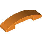 LEGO® los onderdeel Dakpan Gebogen in kleur Oranje 93273