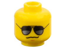 Plaatje in Gallery viewer laden, LEGO® los onderdeel Hoofd in kleur Geel 3626cpb0642