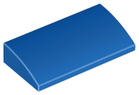 Plaatje in Gallery viewer laden, LEGO® los onderdeel Dakpan Gebogen in kleur Blauw 88930