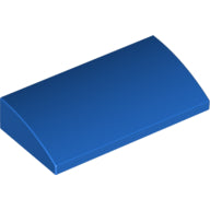 Plaatje in Gallery viewer laden, LEGO® los onderdeel Dakpan Gebogen in kleur Blauw 88930