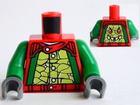 LEGO® los onderdeel Lijf met Motief Rood 973pb1001c01