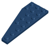Plaatje in Gallery viewer laden, LEGO® los onderdeel Wig Plaat in kleur Donkerblauw 50304