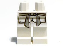 Plaatje in Gallery viewer laden, LEGO® los onderdeel Benen met Motief Wit 970c00pb0186