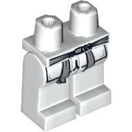 Plaatje in Gallery viewer laden, LEGO® los onderdeel Benen met Motief Wit 970c00pb0186