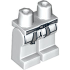 LEGO® los onderdeel Benen met Motief Wit 970c00pb0186