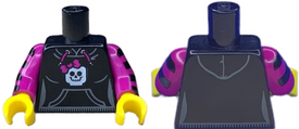 LEGO® los onderdeel Lijf met Motief Zwart 973pb1055c01