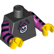 LEGO® los onderdeel Lijf met Motief Zwart 973pb1055c01