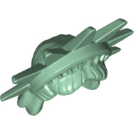Plaatje in Gallery viewer laden, LEGO® los onderdeel Haar in kleur Zandgroen 98377