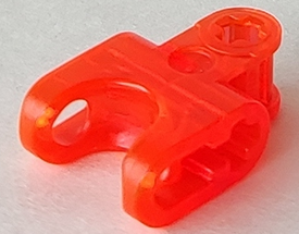 LEGO® Technische Verbinding Doorzichtig Neon Oranje 93571