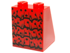 LEGO® los onderdeel Dakpan met Motief Rood 3678bpb040