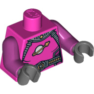 LEGO® los onderdeel Lijf met Motief Donker Roze 973pb1053c01