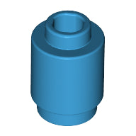 Plaatje in Gallery viewer laden, LEGO® los onderdeel Steen Rond Donker Azuurblauw 3062