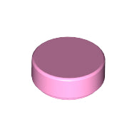 LEGO® los onderdeel Tegel Rond in kleur Fel Roze 98138