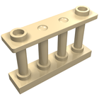 LEGO® los onderdeel Hek in kleur Geelbruin 30055