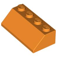 LEGO® los onderdeel Dakpan Algemeen in kleur Oranje 3037