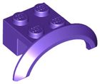 LEGO® los onderdeel Spatbord in kleur Donkerpaars 98282
