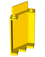 LEGO® los onderdeel Paneel in kleur Geel 87421