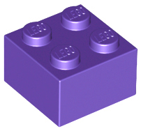 LEGO® los onderdeel Steen in kleur Donkerpaars 3003