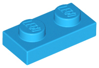 Plaatje in Gallery viewer laden, LEGO® los onderdeel Plaat Algemeen Donker Azuurblauw 3023