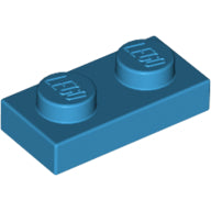 LEGO® los onderdeel Plaat Algemeen Donker Azuurblauw 3023