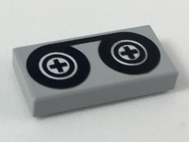 LEGO® Tegel met Motief Licht Blauwachtig Grijs 3069p02