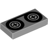 Plaatje in Gallery viewer laden, LEGO® Tegel met Motief Licht Blauwachtig Grijs 3069p02