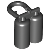 LEGO® los onderdeel Lijf Accessoire in kleur Zwart 3838