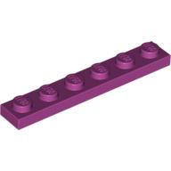 LEGO® los onderdeel Plaat Algemeen in kleur Magenta 3666
