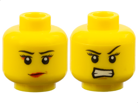 LEGO® los onderdeel Hoofd in kleur Geel 3626pb0681