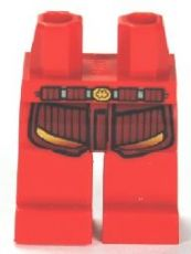 LEGO® los onderdeel Benen met Motief Rood 970c00pb0145