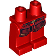 LEGO® los onderdeel Benen met Motief Rood 970c00pb0145