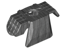 Plaatje in Gallery viewer laden, LEGO® los onderdeel Lijf Accessoire Parel Donkergrijs 30174